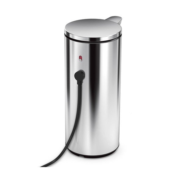Spīdīgas sudraba krāsas tērauda automātisks ziepju dozators 266 ml – simplehuman-image-2