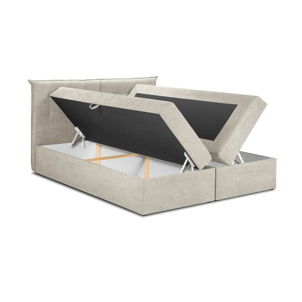 Bēša divguļamā gulta Mazzini Beds Echaveria, 160 x 200 cm-image-3