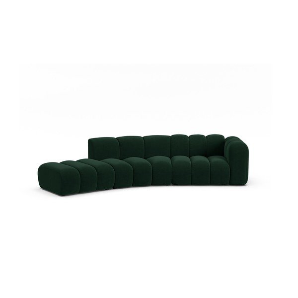 Tumši zaļš stūra dīvāns (ar labo stūri) Lupine – Micadoni Home