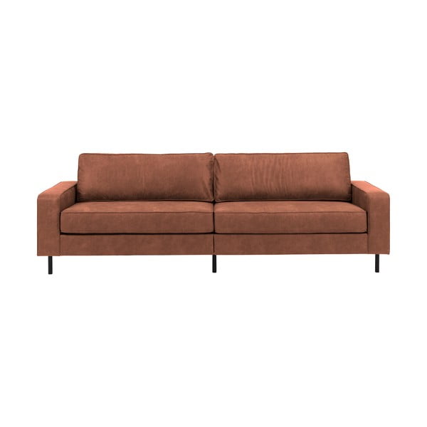 Brūns mākslīgās ādas dīvāns Actona Jesolo, 260 cm