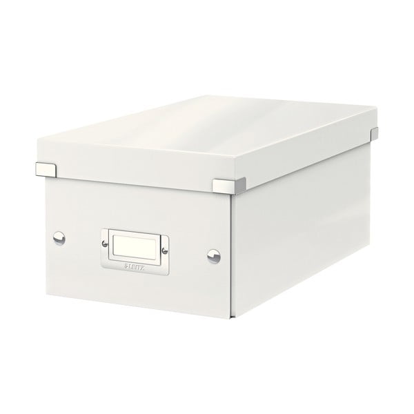 Balta kartona uzglabāšanas kaste ar vāku 21x35x15 cm Click&Store – Leitz