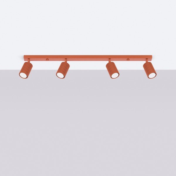 Ķieģeļu sarkana prožektora tipa lampa 6,5x81 cm Gleam – Sollux-image-4