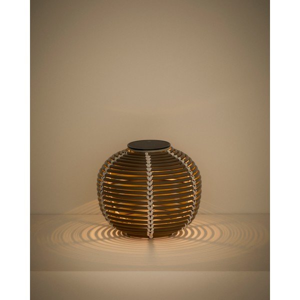 LED galda/pārvietojams āra gaismeklis ar saules baterijām/ar USB ø 25 cm Garoina – Kave Home-image-2