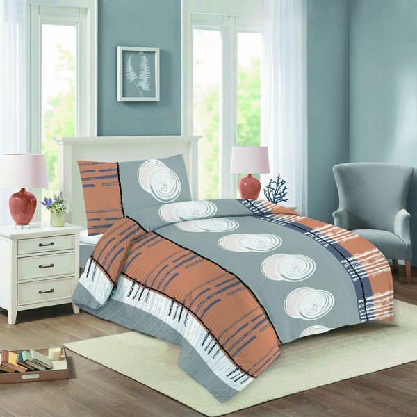 Vienguļamā kokvilnas gultas veļa 140x200 cm Nela – Cotton House