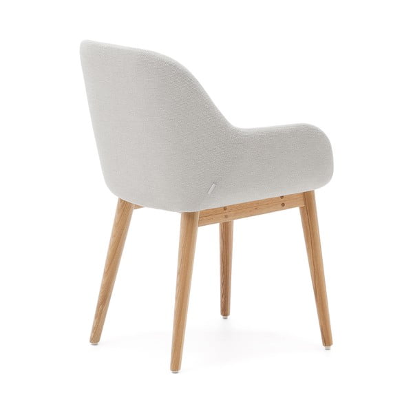 Bēšs polsterēts ēdamistabas krēsls Konna – Kave Home-image-3