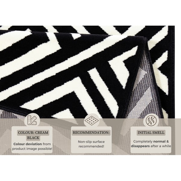 Melnbalts paklājs Zala Living Art, 200 x 290 cm-image-4