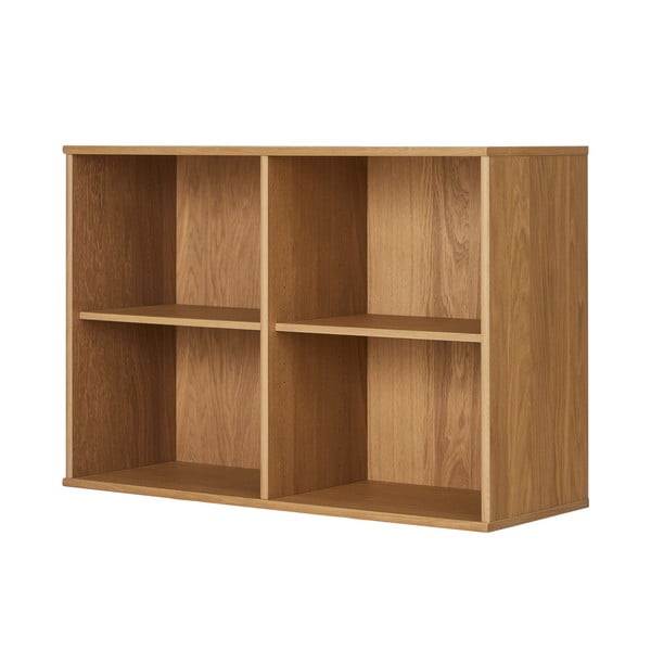 Dabīga toņa piekarināms grāmatplaukts ar ozolkoka imitāciju 89x61 cm Mistral – Hammel Furniture-image-4
