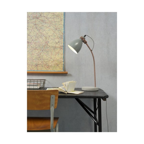 Pelēka stāvlampa ar metāla abažūru (augstums 50 cm) Denver – it's about RoMi-image-4