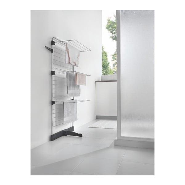 Pelēks/sudraba krāsas veļas žāvētājs 22 m Thunder – Metaltex-image-1