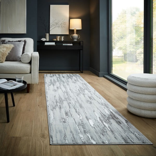 Pelēks celiņa paklājs 80x300 cm Gleam – Flair Rugs-image-1