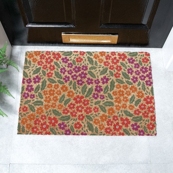 Kokosšķiedras kājslauķis 40x60 cm Floral – Artsy Doormats-image-3