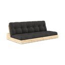 Tumši pelēks izvelkamais dīvāns 196 cm Base – Karup Design