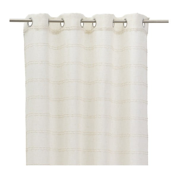 Bēšs aizkars no lina maisījuma 140x260 cm Nodes – Casa Selección