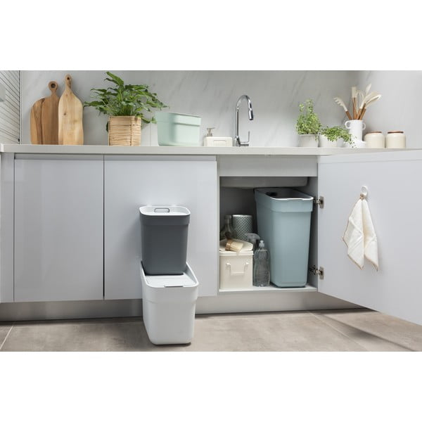 Tumši pelēka atkritumu šķirošanas tvertne 30 l Ready To Collect – Curver-image-4