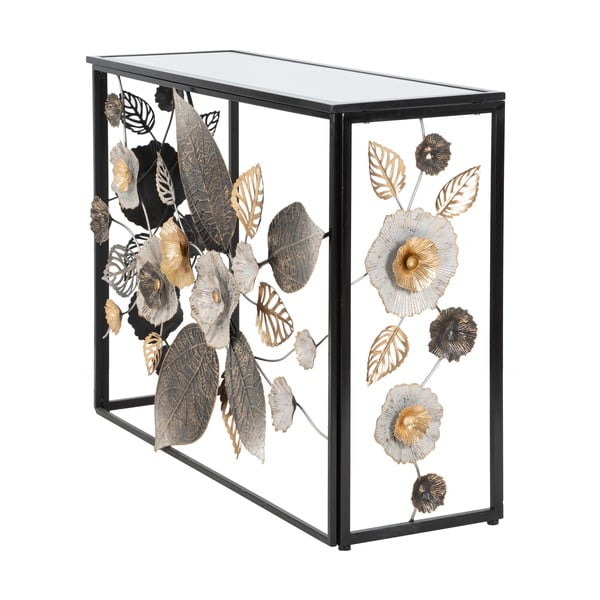 Melns konsoles galds 42x112 cm Glam Dark – Mauro Ferretti-image-1