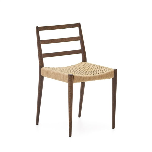Brūni/dabīga toņa ozola masīvkoka pusdienu krēsli (2 gab.) Analy – Kave Home