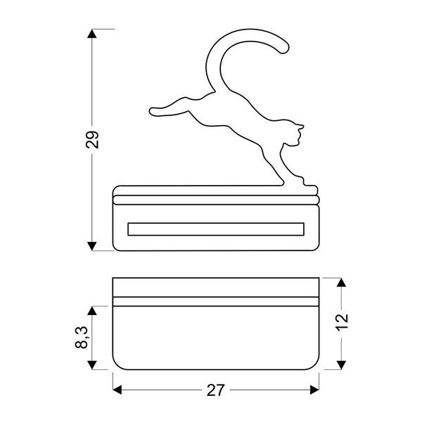 Melns bērnu gaismeklis Cat – Candellux Lighting-image-3
