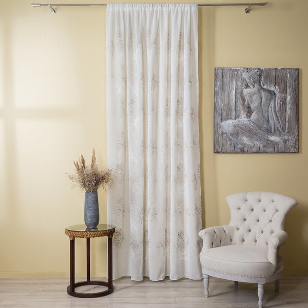 Bēšs dienas aizkars 140x260 cm Cybele – Mendola Fabrics-image-3