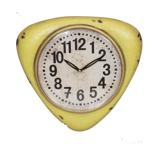 Dzeltens sienas pulkstenis Antic Line Vintage