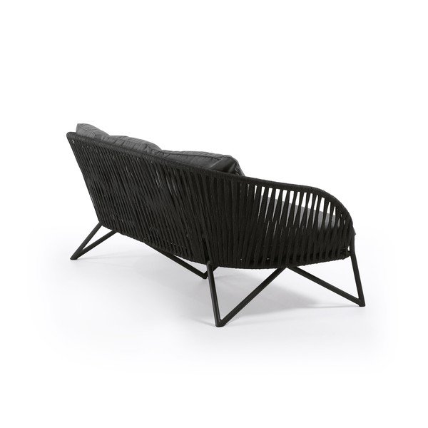 Melns dārza dīvāns Kave Home Branzie-image-4