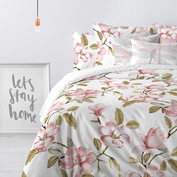 Kokvilnas sega divguļamai gultai Happy Friday Magnolia Light, 220 x 220 cm-image-2
