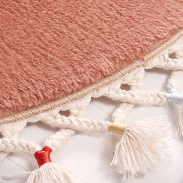 Brūns vannas istabas paklājiņš ø 80 cm Tuft – Foutastic-image-4