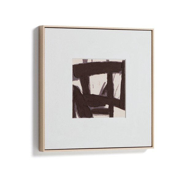 Ar rokām apgleznota glezna ar rāmi/uz audekla 60x60 cm Arilan – Kave Home-image-2