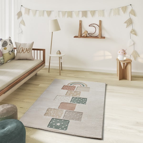 Bēšs bērnu rotaļu paklājs 120x170 cm Clown – Universal-image-1