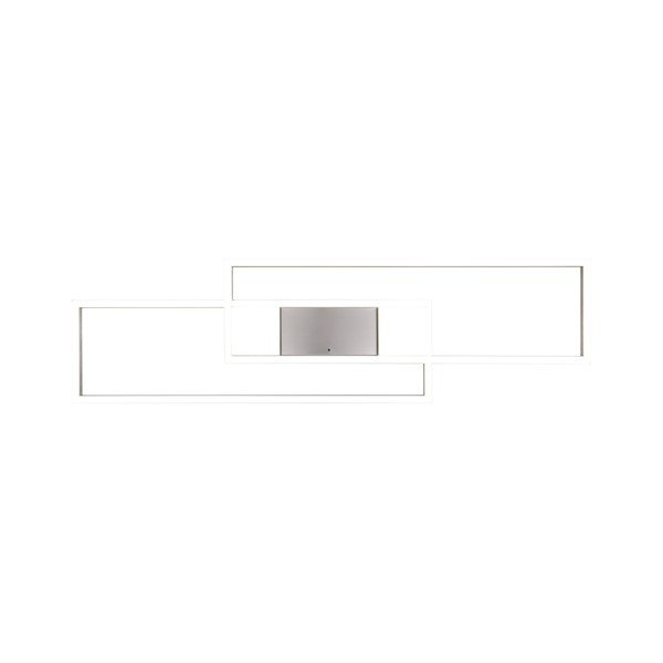 Sudraba krāsas LED griestu lampa ar tālvadību/ar regulējamu spilgtumu 28x100 cm Albany – Trio-image-4