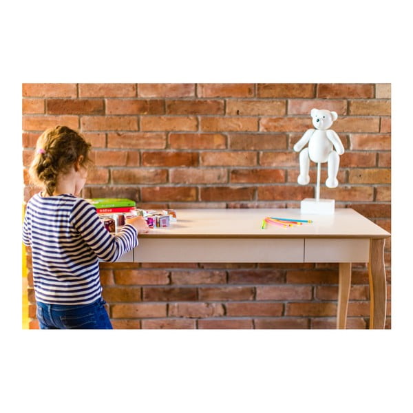 Balts rakstāmgalds Ragaba Lillo, garums 105 cm-image-4