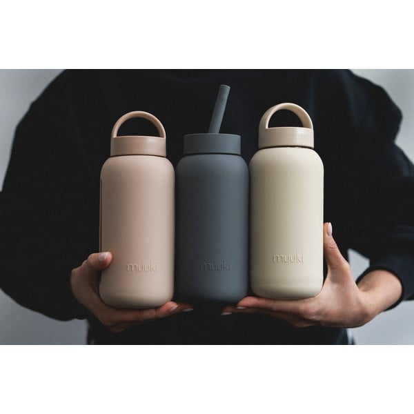 Gaiši brūna pudele ceļojumiem 500 ml Desert Rose – Muuki-image-3