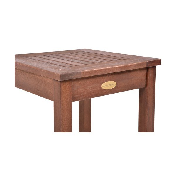Eikalipta masīvkoka dārza sānu galdiņš 40x40 cm Sonora – Garden Pleasure-image-2
