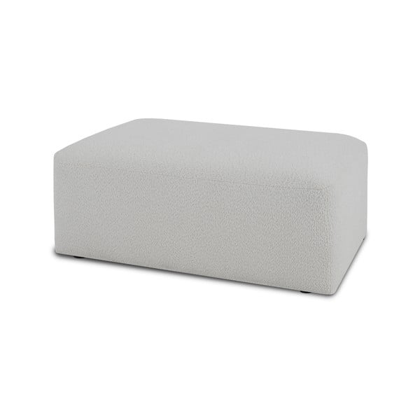 Balts modulārais dīvāns no buklē auduma Roxy – Scandic-image-1