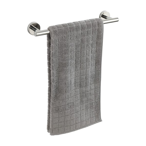 Spīdīgas sudraba krāsas nerūsējošā tērauda sienas dvieļu turētājs Bosio – Wenko-image-2