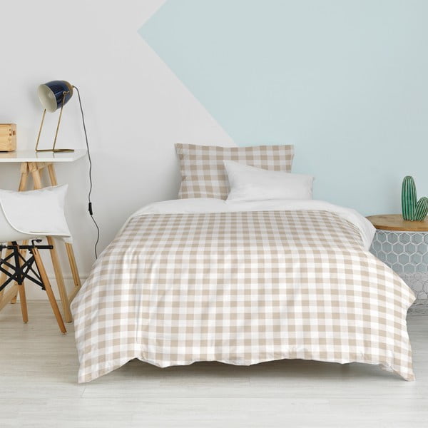 Vienguļamā kokvilnas bērnu gultas veļa 140x200 cm Vichy – Happy Friday-image-3