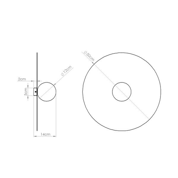 Salvijas zaļa metāla sienas lampa ø 50 cm AKE – Thoro-image-4