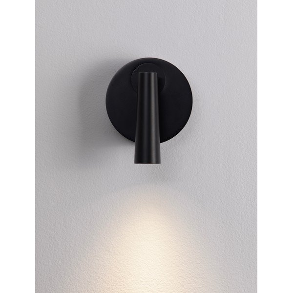 Matēti melna alumīnija LED prožektora tipa lampa ar saliekamu konstrukciju 7x10 cm Tico – Nova Luce-image-1