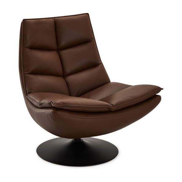 Tumši brūns ādas atpūtas krēsls Miami – Furnhouse-image-2