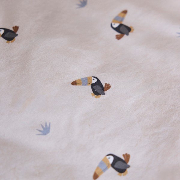 Gaiši pelēka kokvilnas bērnu gultas veļa bērnu gultiņai 70x100 cm Toucan – OYOY Mini-image-3