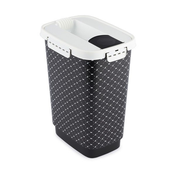 Melns dzīvnieku barības uzglabāšanas trauks 50 l Cody – Rotho-image-4