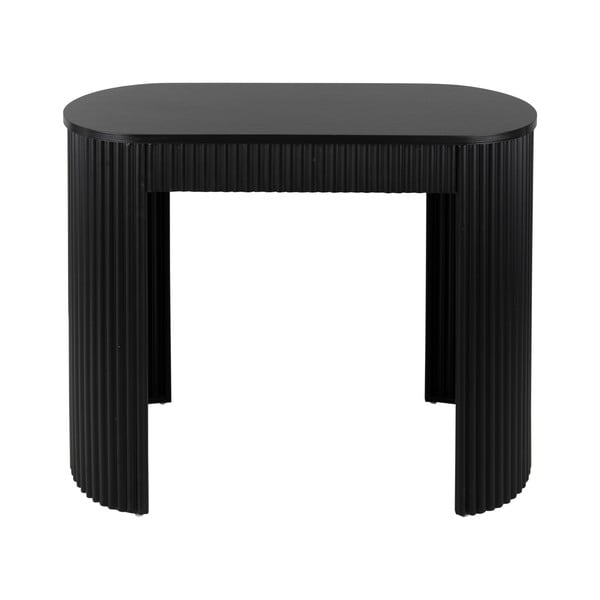 Melns metāla konsoles galds 40x100 cm Estriado  – Leitmotiv