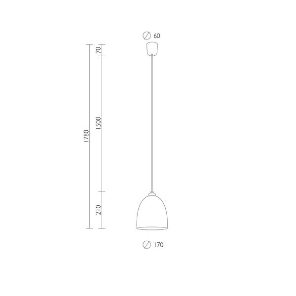 Balta griestu lampa ar sudraba detaļām Sotto Luce AWA Elementary 1S-image-1