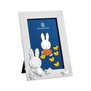 Sudraba krāsas metāla stāvošs foto rāmis 7x10 cm Miffy – Zilverstad