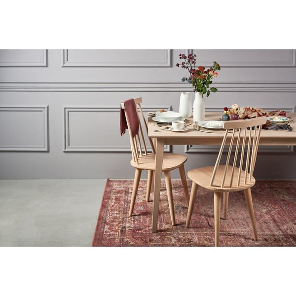 Matēts, lakots ozolkoka ēdamgalds Rowico Filippa, 180 x 90 cm-image-2