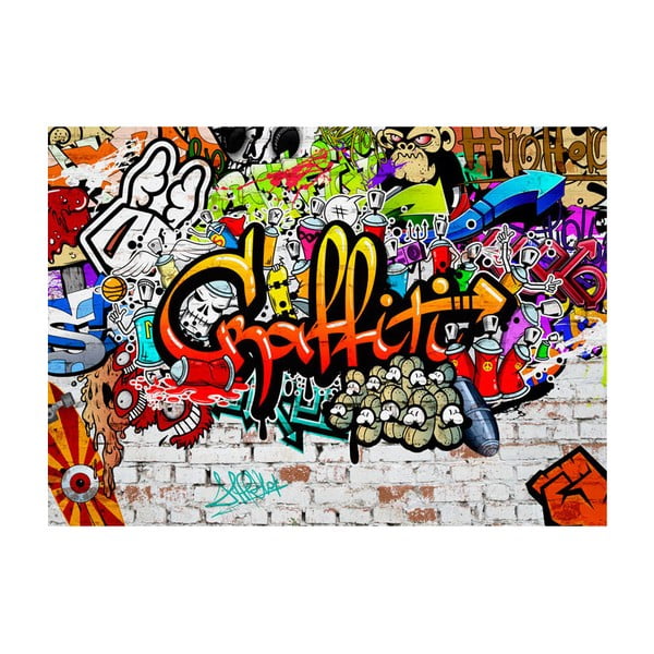 Lielformāta tapetes Bimago Colourful Graffiti, 300 x 210 cm