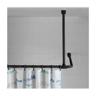 Melns griestu balsts dušas aizkaram Wenko, 57 cm