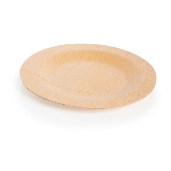 10 vienreizlietojamo bambusa šķīvju komplekts Bambum-image-1