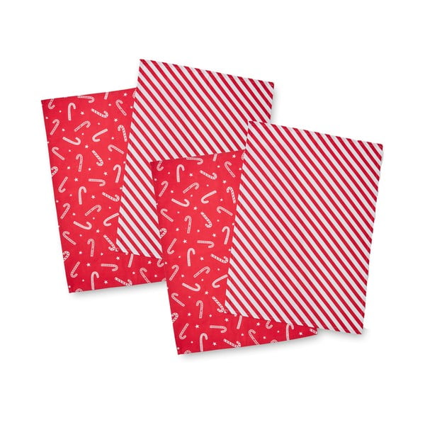 Kokvilnas trauku dvieļi ar Ziemassvētku motīvu (4 gab.) 50x70 cm Candy Cane – Catherine Lansfield-image-2