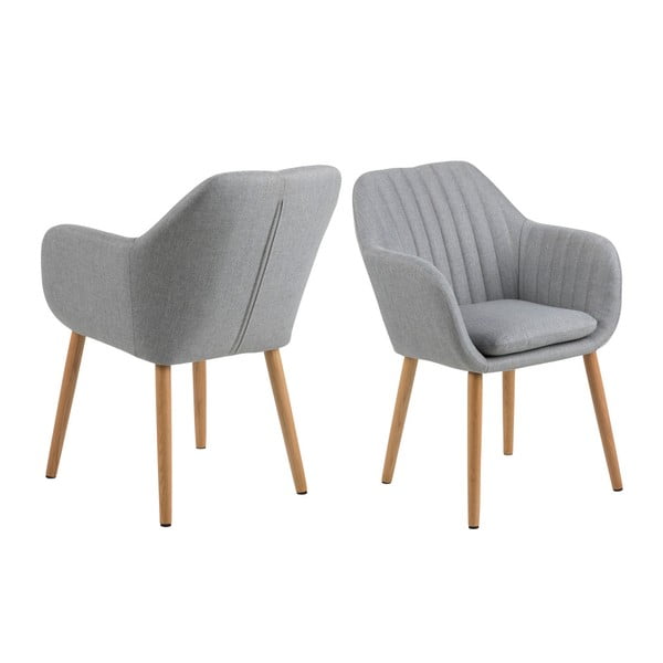 Gaiši pelēks ēdamistabas krēsls Actona Emilia-image-3