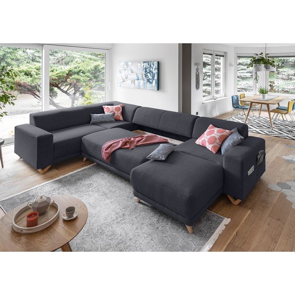 Antracīta pelēks salokāms/ar uzglabāšanas vietu stūra dīvāns (ar kreiso stūri/U veida) Classy Sophie – Miuform-image-4